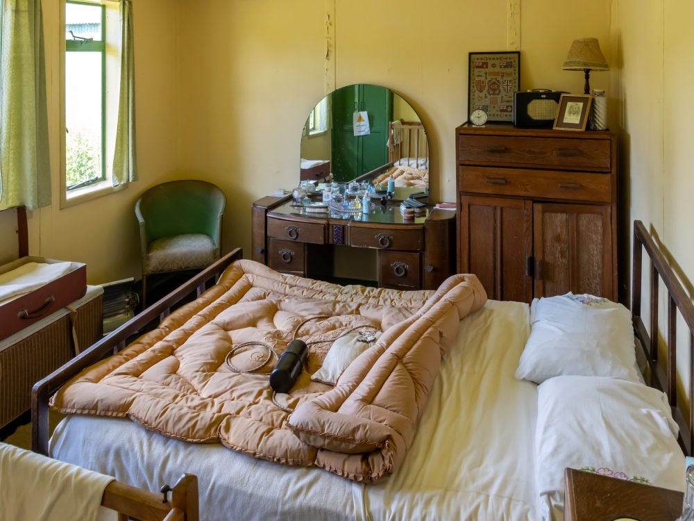 A bedroom in a rented flat